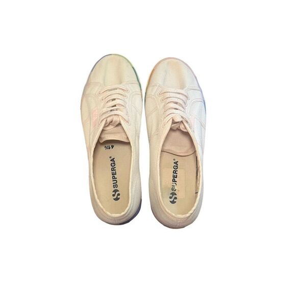 Superga Women's Rainbow Stripe Multicolor Platform Sneakers Size 10W - Picture 14 of 16